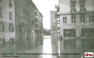 L’alluvione nella città di Trento: quelle notti di novembre 1966